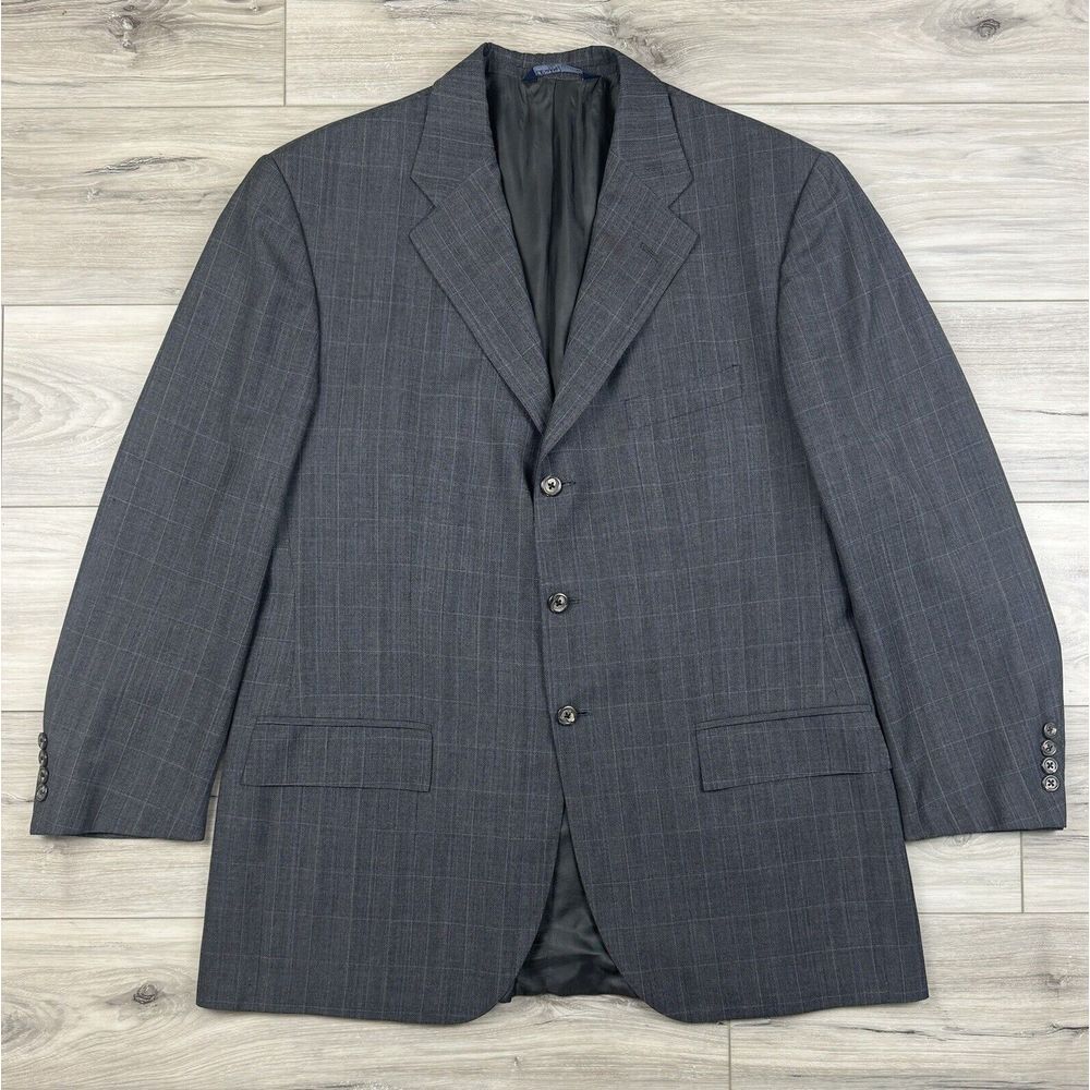Vintage Polo Ralph Lauren Blazer Sport Coat‎ Virgin Wool Italy Made Size 44R